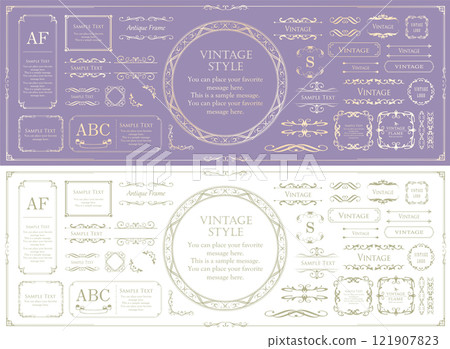 Antique frame set Antique frame set 121907823