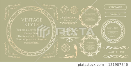 Antique frame set Antique frame set 121907846
