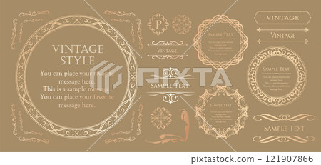 Antique frame set Antique frame set 121907866