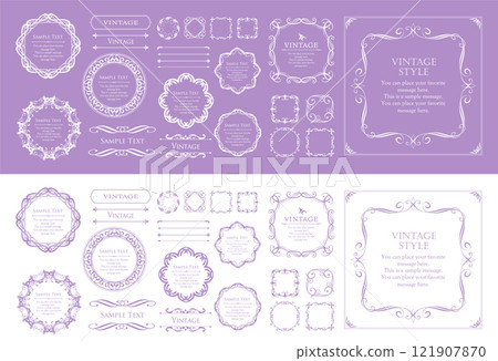 Antique frame set 121907870