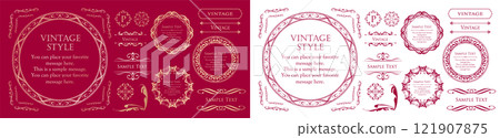 Antique frame set Antique frame set 121907875