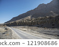 Beautiful view of Spiti valley arid landscape enroute Kaza, Himachal Pradesh, India. 121908686