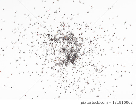 Poppy Seed, Blue Poppyseed Pile, Small Culinary Grains, Tiny Seeds, Oilseed Sprinkles 121910062