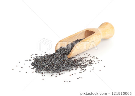 Poppy Seed, Blue Poppyseed Pile, Small Culinary Grains, Tiny Seeds, Oilseed Sprinkles 121910065