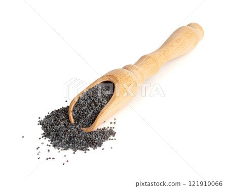 Poppy Seed, Blue Poppyseed Pile, Small Culinary Grains, Tiny Seeds, Oilseed Sprinkles 121910066