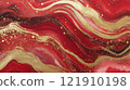 Shiny abstract background with red and gold glitter 121910198