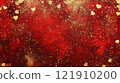 Sophisticated abstract red and gold shiny background 121910200
