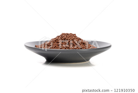 Candy Sprinkle Pile, Donut Chocolate Sprinkles Isolated, Sweet Brown Glaze Decoration, Chocolate Vermicelli Candy Sprinkle Pile, Donut Chocolate Sprinkles Isolated, Sweet Brown Glaze Decoration, Chocolate Vermicelli 121910350