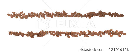 Cookie Gingerbread Men Sprinkle Isolated, Tiny Sugar Little Man Pile, Sweet Sprinkles Chrisnmas Decoration 121910358