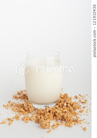 Granola, Muesli Breakfast, Crunchy Cereal Breakfast, Oatmeal Muesli with Seeds and Grains, Healthy Diet Granola, Muesli Breakfast, Crunchy Cereal Breakfast, Oatmeal Muesli with Seeds and Grains, Healthy Diet 121910438
