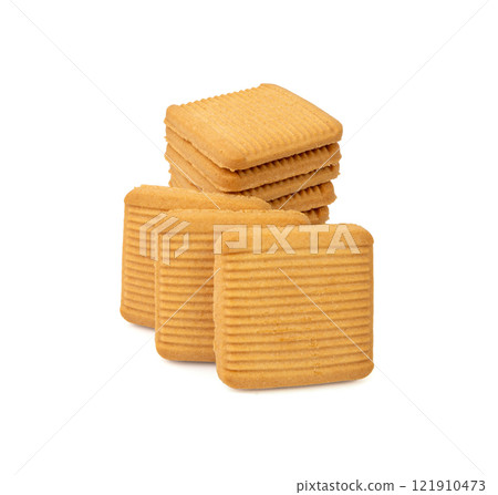 Italian Square Cookies, Novellini Biscuits, Rectangular Pastry Cracker, Wheat Bakery Dessert, Novellino 121910473