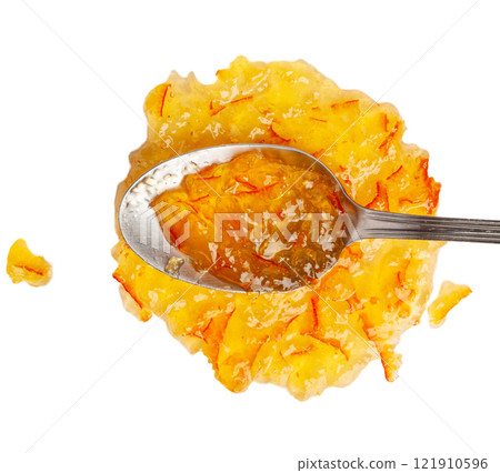 Orange Jam, Apricot Marmalade, Fruit Jelly Fruity Confiture, Yellow Red Syrup, Mango Sauce Orange Jam, Apricot Marmalade, Fruit Jelly Fruity Confiture, Yellow Red Syrup, Mango Sauce 121910596