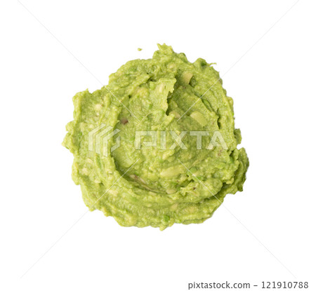 Avocado Smear Isolated, Sharwil Puree, Brown Avocados Paste, Fresh Alligator Pear Cream Avocado Smear Isolated, Sharwil Puree, Brown Avocados Paste, Fresh Alligator Pear Cream 121910788