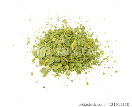 Dry Bay Leaves Powder, Crushed Laurel Leaf, Crumbled Broken Bayleaf, Fragrant Ingredient Pieces 121911538