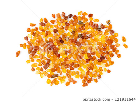 Amber stones isolated, polished orange gemstones, natural Baltic amber gems, golden resin crystals Amber stones isolated, polished orange gemstones, natural Baltic amber gems, golden resin crystals 121911644