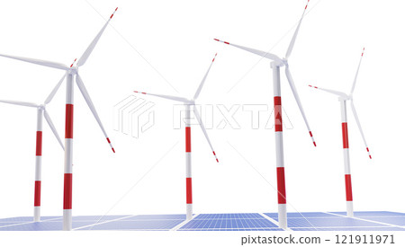 wind turbines and solar panels as solar systems 121911971