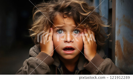 Innocence in Distress: Portrait of a Troubled Child 121912289