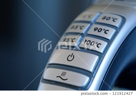 Kettle with adjustable water heating temperature and setting heating temperature 121912427