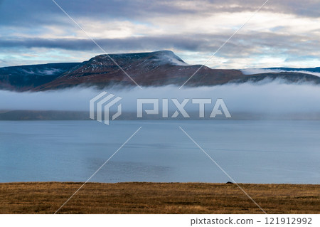 Autumn landscape around Borgarnes on the island of Iceland Autumn landscape around Borgarnes on the island of Iceland 121912992