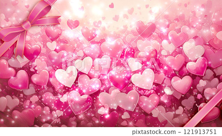 Cute background with pink hearts Cute background with pink hearts 121913751