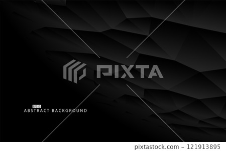 Black futuristic infinity abstract background. Gradient geometric polygon shapes. Minimalistic contemporary dark design Black futuristic infinity abstract background. Gradient geometric polygon shapes. Minimalistic contemporary dark design 121913895