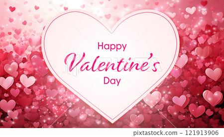 可愛的背景與粉紅色的心 121913906