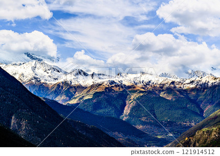 mountain, landscape, snow 121914512