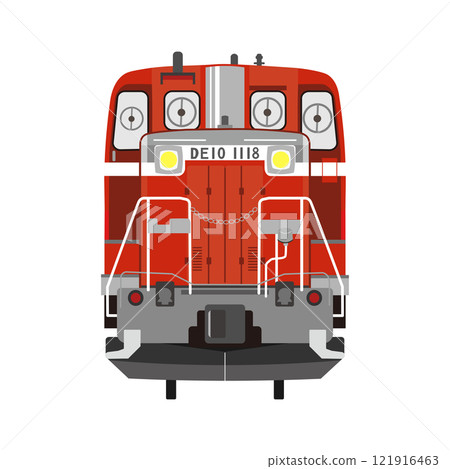 DE10內燃機車正面圖 121916463