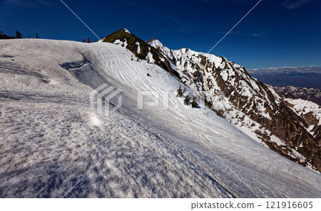 從北阿爾卑斯山比池附近看到的鹿島矢岳 121916605