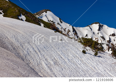 從北阿爾卑斯山比池附近看到的鹿島矢岳 121916606