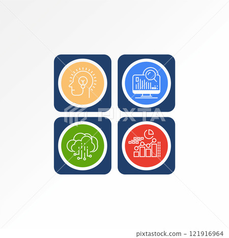 Logo design graphic concept creative premium vector stock image graphic unique icon sign smart data computer cloud trend to presentation support class Logo design graphic concept creative premium vector stock image graphic unique icon sign smart data computer cloud trend to presentation support class 121916964