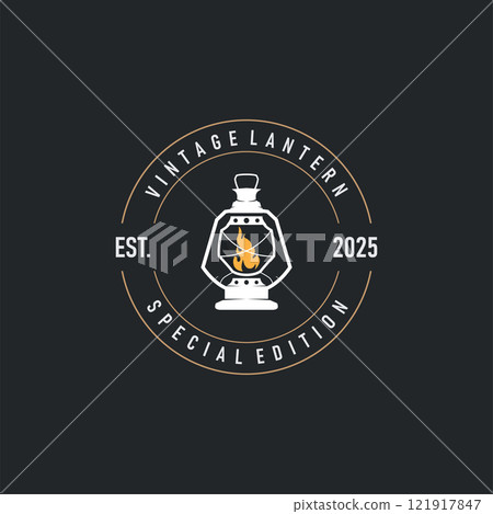 Lantern Logo Design Street Lamp Old Classic Vintage Minimalist Illustration Template Lantern Logo Design Street Lamp Old Classic Vintage Minimalist Illustration Template 121917847