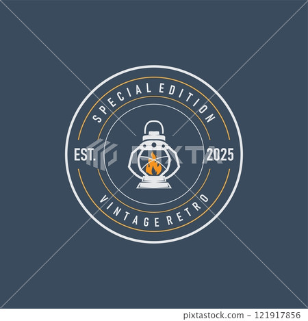 Lantern Logo Design Street Lamp Old Classic Vintage Minimalist Illustration Template Lantern Logo Design Street Lamp Old Classic Vintage Minimalist Illustration Template 121917856