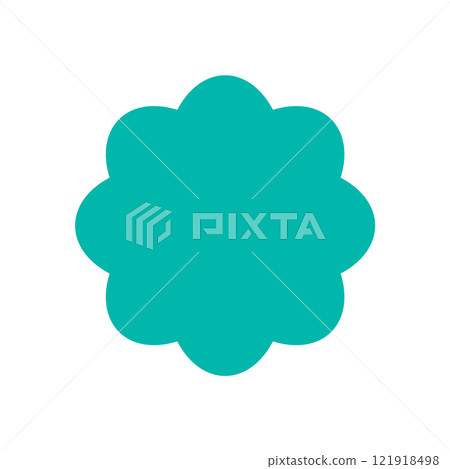 Bold abstract flower icon. A contemporary shape symbol in a flat design style. This brutalist element captures modern aesthetics, perfect for trendy graphic projects and artistic expressions. Bold abstract flower icon. A contemporary shape symbol in a flat design style. This brutalist element captures modern aesthetics, perfect for trendy graphic projects and artistic expressions. 121918498