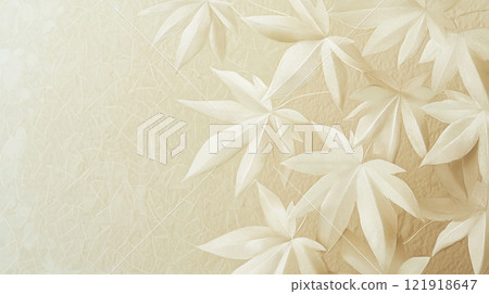 立體樹葉和精緻的背景設計 121918647