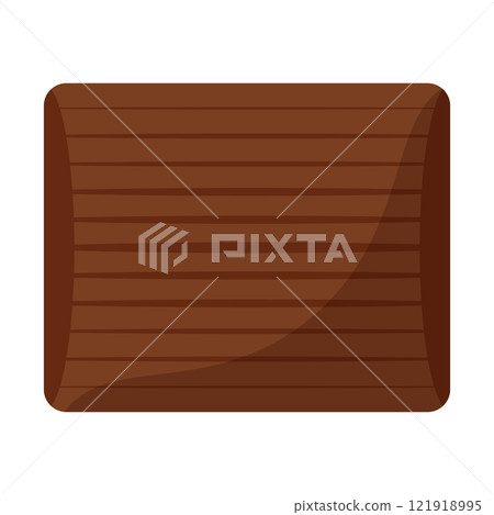 Simple chocolate illustration, Valentine's chocolate icon Simple chocolate illustration, Valentine's chocolate icon 121918995