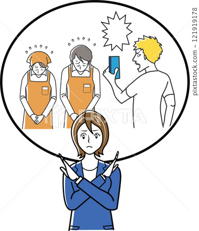 Customer harassment: Recording a store clerk's apology and posting it on social media Customer harassment: Recording a store clerk's apology and posting it on social media 121919178