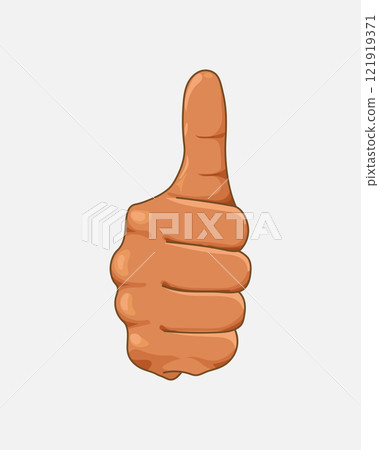 hand Thumbs Up vector isolated on white background hand Thumbs Up vector isolated on white background 121919371