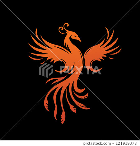 Phoenix symbol of mythological bird vector Phoenix symbol of mythological bird vector 121919378