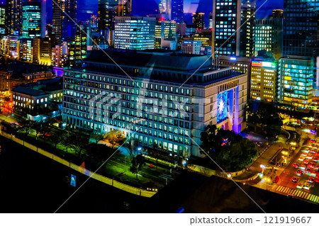 Osaka City Hall night view 121919667