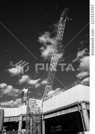 東京再開發新宿站西口旋轉和起重機在建2024.12 b-6單色 東京再開發新宿站西口旋轉和起重機在建2024.12 b-6單色 121919767