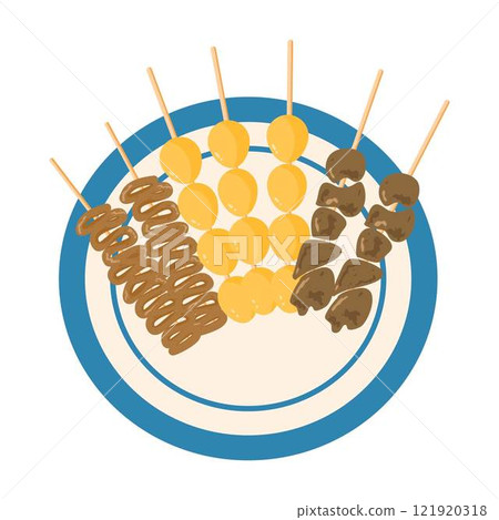 Indonesian Traditional Food - sate usus 121920318