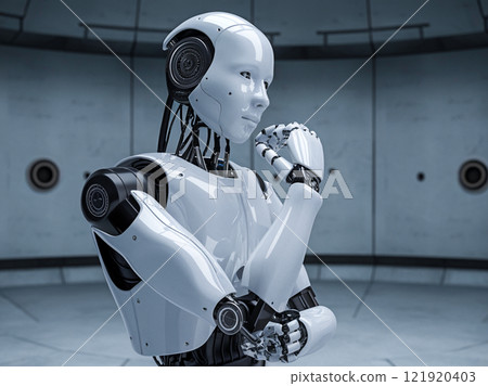artificial intelligence robot thinking, AI robot 121920403