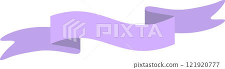 Waving purple ribbon banner adds a touch of elegance and sophistication to any design, creating a visually appealing element for various projects Waving purple ribbon banner adds a touch of elegance and sophistication to any design, creating a visually appealing element for various projects 121920777