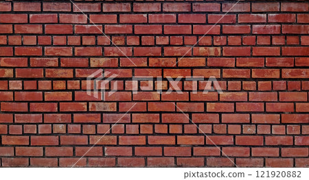 Antique brick wall background, antique red brick texture. Antique brick wall background, antique red brick texture. 121920882