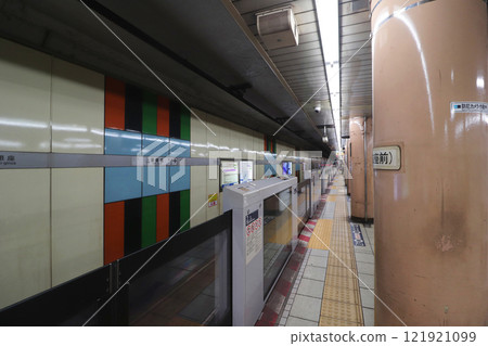 Tokyo Metro_Hibiya Line_Higashi-Ginza Station platform 121921099