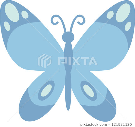 Pastel blue butterfly spreading its wings, displaying intricate patterns and delicate antennae in a charming minimalist style, embodying beauty and grace in nature Pastel blue butterfly spreading its wings, displaying intricate patterns and delicate antennae in a charming minimalist style, embodying beauty and grace in nature 121921120