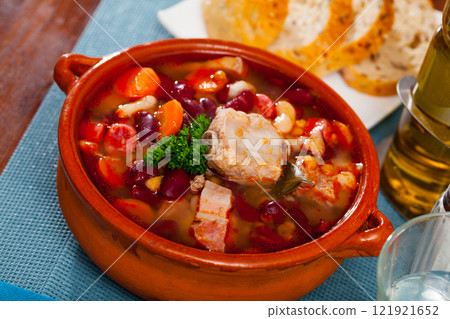 Beans stewed with pork Beans stewed with pork 121921652
