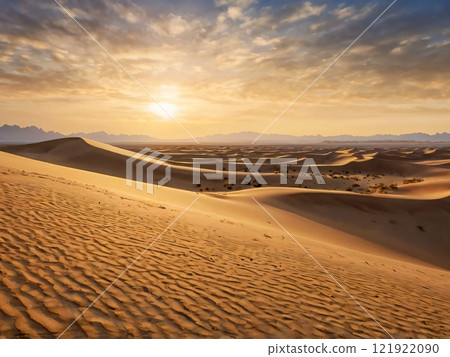 sunset in the desert 121922090