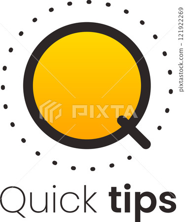 Stylized logo featuring a vibrant yellow sun and a sleek black magnifying glass, symbolizing quick tips for fast and easy problem solving, advice, and guidance Stylized logo featuring a vibrant yellow sun and a sleek black magnifying glass, symbolizing quick tips for fast and easy problem solving, advice, and guidance 121922269